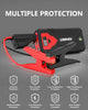 Jump Starter Power Pack, 4000A Car Battery Booster Jump Starter(up to 8.0L Gas and 8.0L Diesel Engine), 12V Portable Car Battery Jump Starter with LED Flashlight and USB QC 3.0