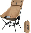 Dragonhide Oversized Camping Chair with Pillow Design, Comfortable Widened Seat Folding, 275 lbs Capacity