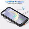 for Samsung Galaxy S24 Case Waterproof Clear Built-in Screen Protector Snowproof,Dustproof,Shockproof,IP68 Certified [Real 360] Full Body Protection Fully Sealed Underwater for Galaxy S24 6.1"