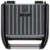 Medium Electric Steel Grill [Non stick, Healthy, Griddle, Toastie, Hot plate, Panini, BBQ, Energy saving, Vertical storage, Easy clean, Drip tray, Ready to cook light] Grey, 1650W 25041