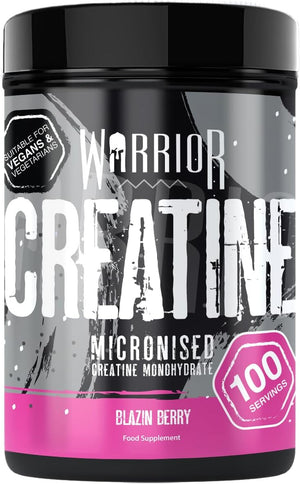 Creatine Monohydrate Powder 500g – Micronised for Easy Mixing and Consumption – Proven to Improve Physical Performance/Recovery, 5g Servings (Blazin' Berry)