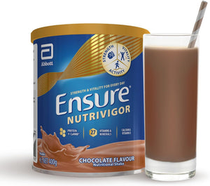 Nutritional Shake| 400g |Chocolate Flavour | Support Strength, Energy and Immunity | Food supplement with Protein, 27 Vitamins and Minerals | With Vitamin D, Vitamin C and Vitamin B