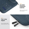 9-11 Inch Tablet Sleeve Bag, Fits iPad Air 5/4th 10.9, iPad Pro 11 Inch, iPad 9/8th 10.2, iPad 10th 10.9, Tab S8/S9 11",Waterproof Polyester Bag with Double Pockets,Retractable Handle, Indigo