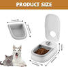 Automatic Cat Feeder, 350ML Cat Feeder Automatic with 48H Timer, Dry and Wet Food Cat Food Dispenser, Timed Cat Feeding Station, Automatic Pet Feeders for Cats Dogs Kittens Puppies