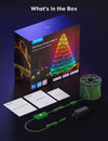 Christmas String Lights, Christmas Decorations Indoor, 20M RGBWIC Lights with 200 LED Lights, Shape Mapping Technology, App Control with 130+ Dynamic Scene Modes, Sync with Music, Green Cables