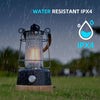 Rechargeable Camping Light, LED Retro Water Resistant Lantern, 5000mAh Power Bank, Dimmable Tent Light Rechargeable Lanterns for Living Room, Camping, Fishing, Hiking, Power cuts