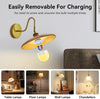 E14 Rechargeable Light Bulb with Remote - Battery Light Bulb No Electricity for Wall Sconces, Table Lamp, Hanging Lights, Non-Hardwired (2 Pack)