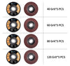 Flap Discs 115mm 20 Pack Grinding Discs 40/60/80/120 Grit for Angle Grinder to Sanding Grinding Metal Wood