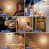 Under Cabinet Kitchen Lights, 5 Pack Battery Motion Sensor Night Light, Indoor Wireless Under Counter Lights USB Rechargeable Cabinet Lighting for Cupboard, Stair, Closet, Wall, 4500K (20cm)