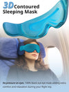 Travel Pillow, Airplane Head Strap with Sleep Eye Mask, Airplanes Essentials for Long Flight, Car Road Trip, 360° Support Headrest, Dark Grey