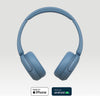 WH-CH520 Wireless Bluetooth Headphones - up to 50 Hours Battery Life with Quick Charge, On-ear style - Blue