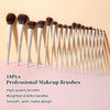 MUA Pro Makeup Brush Set 18 Pcs Professional Makeup Brushes Set Foundation Brush Concealer Brush Blush Brush Eyebrow Brush good present choice for Professional Makeup Artist(Beige)