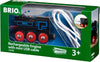 World Rechargeable USB Battery Powered Engine Toy Train for Kids Age 3 Years Up - Wooden Railway Accessories and Add Ons