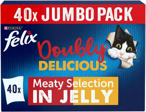 Doubly Delicious Meaty Cat Food 40x100g