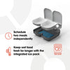 C200 2 Meal Automatic Pet Feeder with Timer and Ice Pack For Cats And Small Dogs, For use with Wet and Dry Food - White