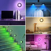 Under Cabinet Lights RGB Wireless Lights LED Closet Lights Night 3000K Dimmable 6pc  13 Colors Changing Battery Powered Light Remote Control Brightness Adjustable Timer Kitchen Wardrobe Cupboard