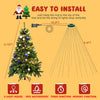 Christmas Tree Lights, 2m * 16 Lines 400 LEDs Fairy Lights Mains Powered with 8 Light Modes,Memory & Timing Function,Waterproof for 1.5-3M(5-10ft) Christmas Tree Indoor and Outdoor- Warm White