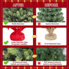 2ft/61cm Mini Artificial Christmas Tree, Tabletop Xmas Tree with Cement Base Holiday Decoration Green-1 Pack