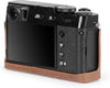 Ever Ready Genuine Leather Half Camera Case Compatible with Fujifilm X100VI (Brown)