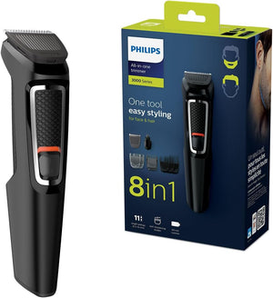 Multigoom Series 3000 8-in-1 Face and Body Hair Shaver and Trimmer (Model MG3730/13)