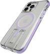 EvoCrystal Kick case for iPhone 14 Pro - MagSafe compatible - Impact Protection - Kickstand - Lilac