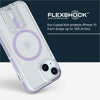 Tech 21 Evo Crystal Kick case for iPhone 15 - Compatible with MagSafe - Impact Protection Case - Lilac