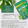 Vitamin K2 MK7 600mcg | 120 Tablets | High Strength Vitamin K2 Menaquinone MK-7 Supplement | Suitable for Vegans | Letterbox Friendly Packaging | by Horbaach