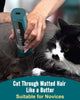 Cat Clippers for Matted Fur, 5-Speed Quiet Cordless Cat&Dog Grooming Clippers for Long Hair,IPX6 Waterproof Dog Clippers Trimmer Shaver for Dogs Cats Animals