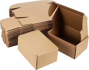 50 Pack Corrugated Shipping Boxes, 15 X 10 X 6 Cm Small Brown Packaging Cardboard Postal Carton Mailing Gift Parcel Boxes for Storing, Posting, Packaging, Shipping