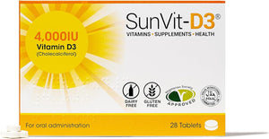 Vitamin D3 4000 iu - High Strength Vitamin D Tablets Support the Maintenance of Bone, Teeth, Muscle & Immune System | Made in UK & GMP Approved | Dairy & Gluten free - D3 Vitamins 28 Tablets