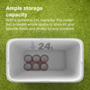 Large Cooler Box - 24 L, Insulated for Hot/Cold Food, Durable & Portable Freezer Box for Picnics, Camping BBQ, Comes with a Carry Handle, 9 Hours Cooling, Locking Lid, Blue