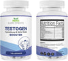 Testogen, Maca Root, Ginseng, Tribulus Terrestris, L-Citrulline, L-Taurine, Ashwagandha,120 Capsules High Strength, Gym Supplements, Stamina Booster, Nitric Oxide Booster