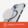 Tech 21 Evo Crystal Kick case for iPhone 15 - Compatible with MagSafe - Impact Protection Case - Clear/Black