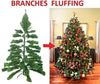 7FT/2.1M Classic Artificial Christmas Tree Xmas Realistic Natural Green Branches with Solid Metal Leg