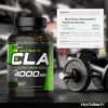 CLA Capsules 4000mg | 120 Count | High Strength Supplement | Conjugated Linoleic Acid Oil from Safflower | Suitable for Men & Women | by