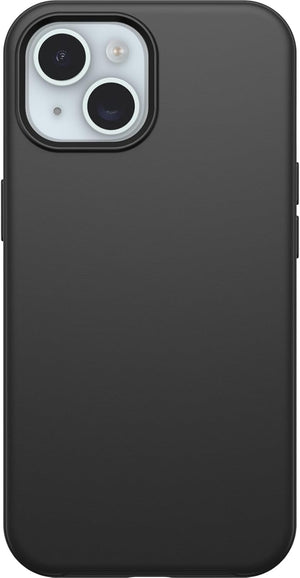 iPhone 15, iPhone 14, and iPhone 13 Symmetry Series Case - BLACK, ultra-sleek, wireless charging compatible, raised edges protect camera & screen