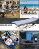 Camp Beds for Adults, 74 x 28'' Extra Wide Camping Bed with Mattress and Side Pocket Camp Bed, Camping Beds for Travel Fishing Outdoor Picnic Office Indoor