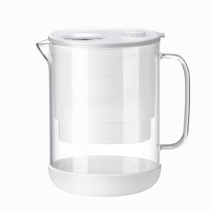 𝐆𝐥𝐚𝐬𝐬 Water Filter Jug, 1.5L Water Filter Jug with 2 Months’ Filter, NSF 53&42&372 Certified, Reduces PFOA/PFOS, Chlorine, Cadmium, Copper, Mercury, WD-PT-72W