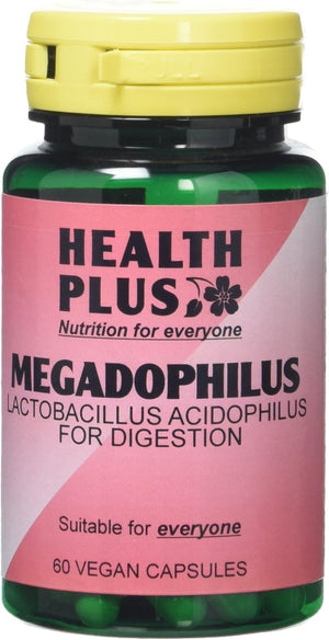 Megadophilus 1 Billion + Probiotic Digestive Health Supplement - 60 Capsules