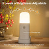 Motion Sensor Night Light, 2000mAh Rechargeable Night Lights Battery Powered, PortableＤimmable Nightlights with 5 Brightness Levels for Kids,Adults (Warm White 2Pack)