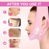 Chin Lift Mask with 2 Gel Mask, Reusable V Line Face Lifting Chin Strap for Women Men