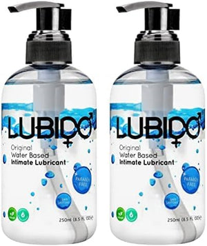 Original Water Based Paraben Free Intimate Gel Lube - 250ml (Pack of 2)