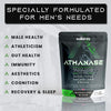 ® ATHANASE® | Men's Super Greens Powder | Superfood Powder Blend | Includes Ashwagandha, Lions Mane, Maca Root, Shilajit, Fenugreek & More | 250g & 50 Servings | UK - Previously Ambrosia