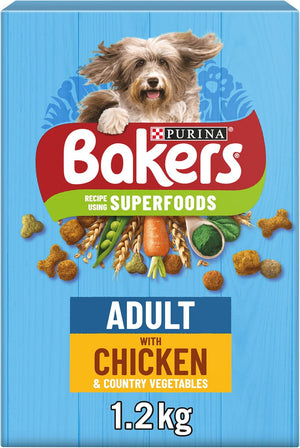 Chicken with Vegetables Dry Dog Food 1.2kg (Pack of 5)