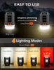 LED Camping Lantern Rechargeable Camping Power Bank Running 350Hrs, LCD Screen 4 Light Mode LED Tent Light, Waterproof Outdoor Working Light for Power Cuts Emergency Fishing Hiking