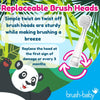 WildOnes Kids Electric Rechargeable Toothbrush Penguin, 1 Handle, 3 Brush Head, USB Charging Cable, for Ages 0-10 (Penguin)