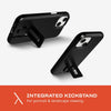 Evo Crystal Kick case for iPhone 15 - Compatible with MagSafe - Impact Protection Case - Obsidian Black