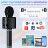 Karaoke Wireless Microphones,  Bluetooth Microphones for Kids Adults, Children Portable Microphone Speaker Voice Changer for Boy Girl Toy, Home KTV Player for Party Singing Gift