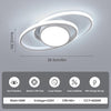 LED Ceiling Light, 39W 3510LM Modern Ceiling Light Dual-Round Small Ceiling Light Fixture, 6500K White Aluminum Close to Ceiling Light Fixture for Bedroom, Kitchen, Living Room