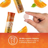 Vitamin D Effervescent Tablets - Dissolvable High Strength Vitamin D3-20 Vitamins Per Tube (6 Pack)